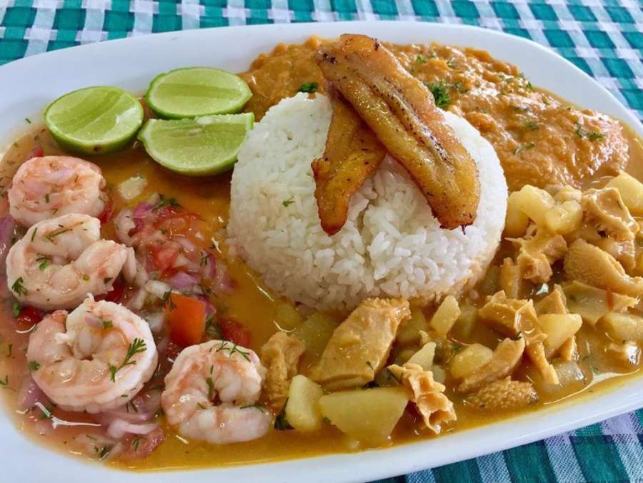 bandera plato tipico guayaquil